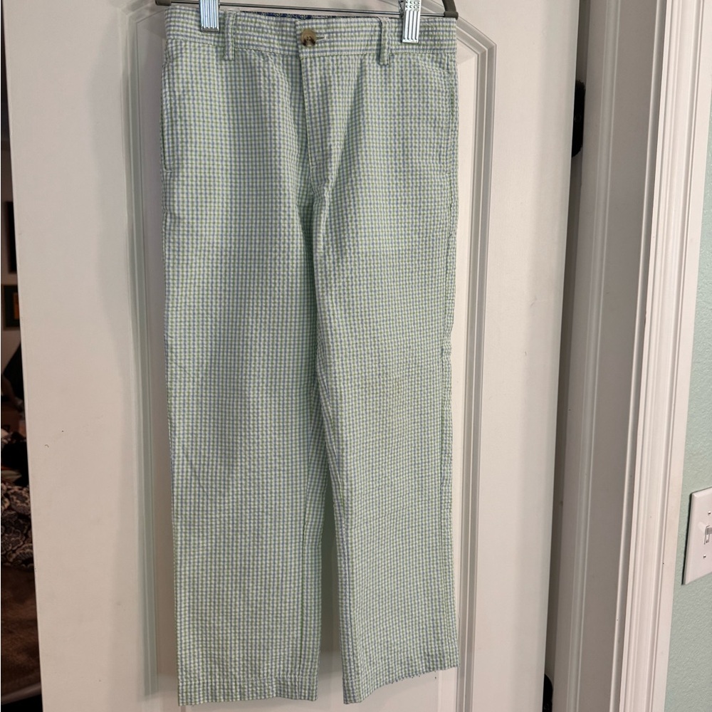 J.Bailey Blue & Green Checkered Pant / Boys size 6